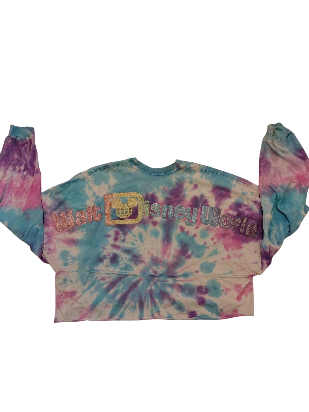 Disney Parks Spirit Jersey Cropped Disney World Shirt Sz. Med